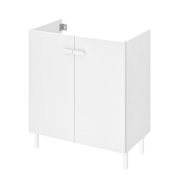 Sensea Easy Free Standing Bathroom Cabinet 2 Door White W70cmxD40cmxH80cm